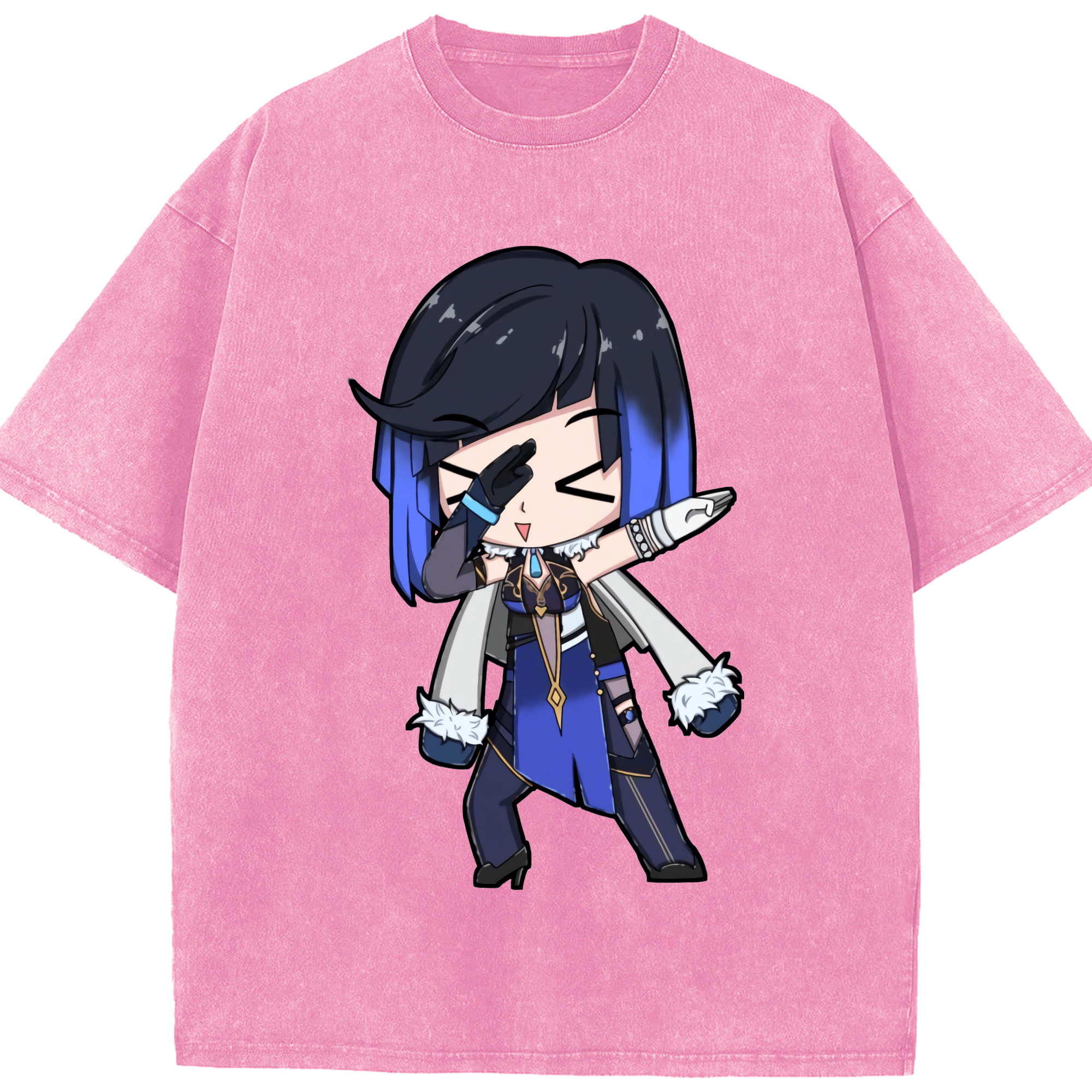げんし神 夜兰 やらん genshin Yaran 綿100% ヴィンテージ風 半袖Tシャツ（フロントプリント）